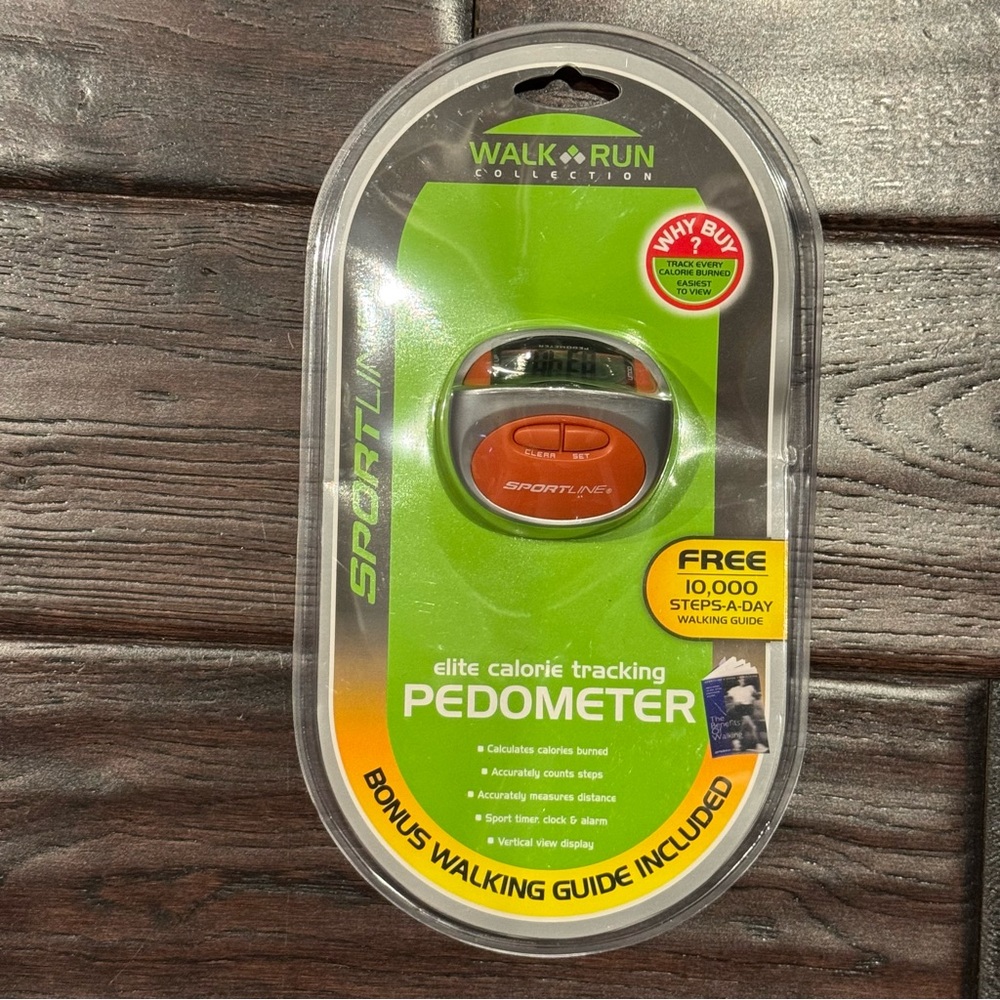 NWT Sportline - Elite Calorie Tracking Pedometer+ Bonus Walking Guide